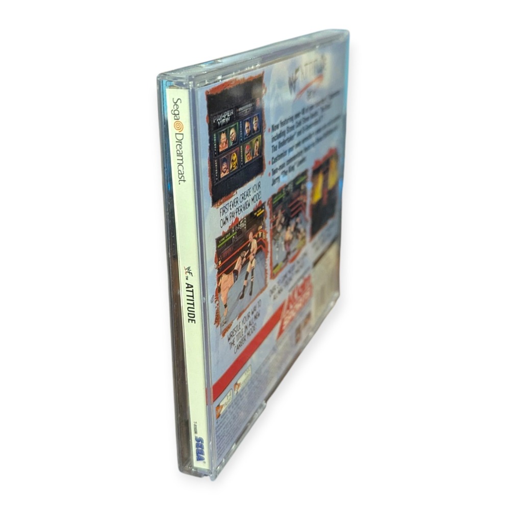 WWF Attitude Sega Dreamcast 1999 Wrestling Video Game Acclaim Sports CIB - Picture 7 of 9